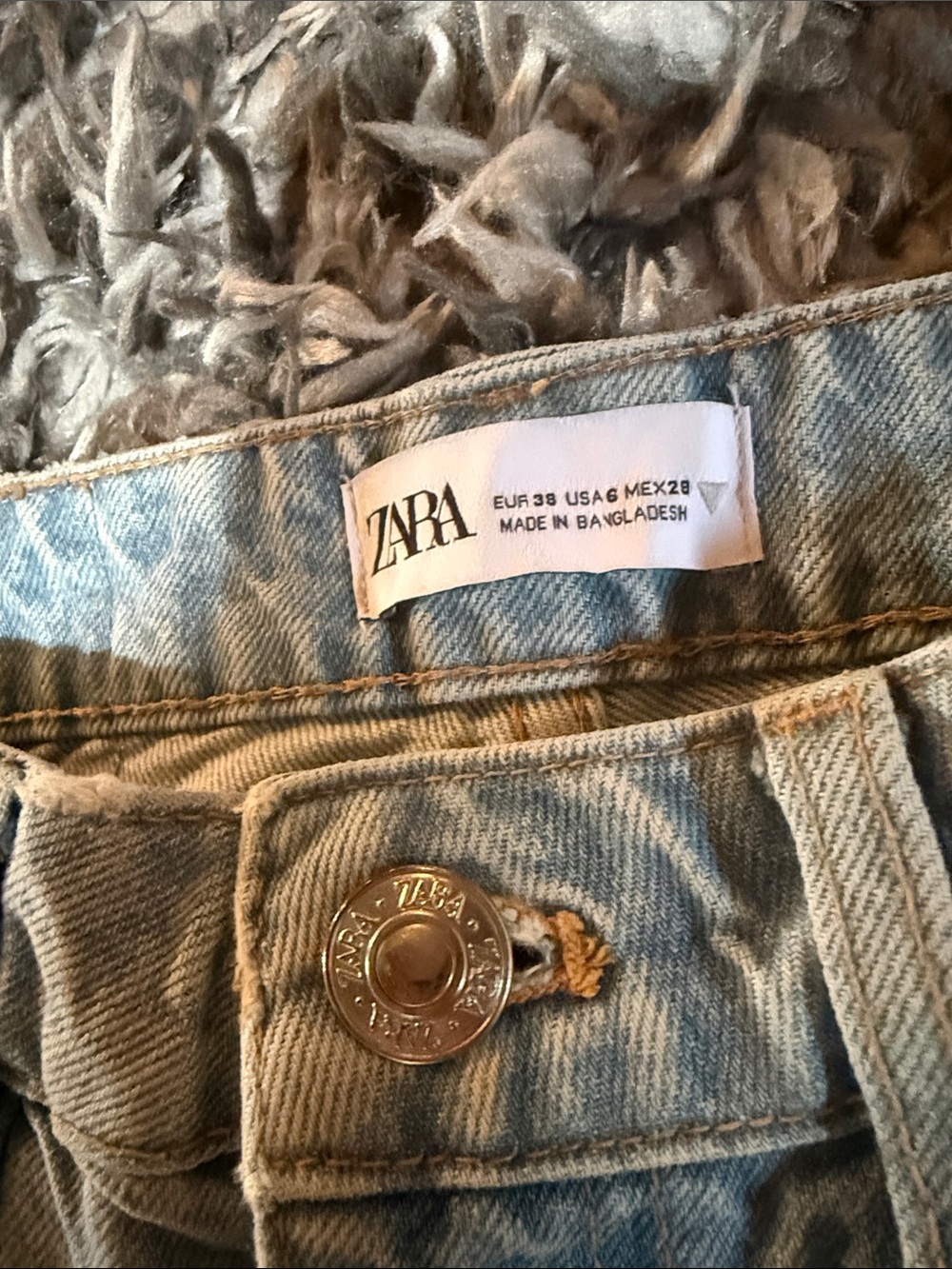 Zara Women's High-Rise Light Blue Denim Jeans